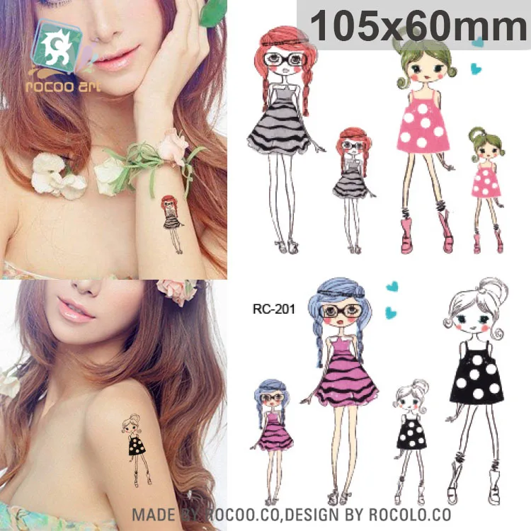 10 шт. тату рукав Сексуальная Талия Плечо переводная наклейка водостойкая