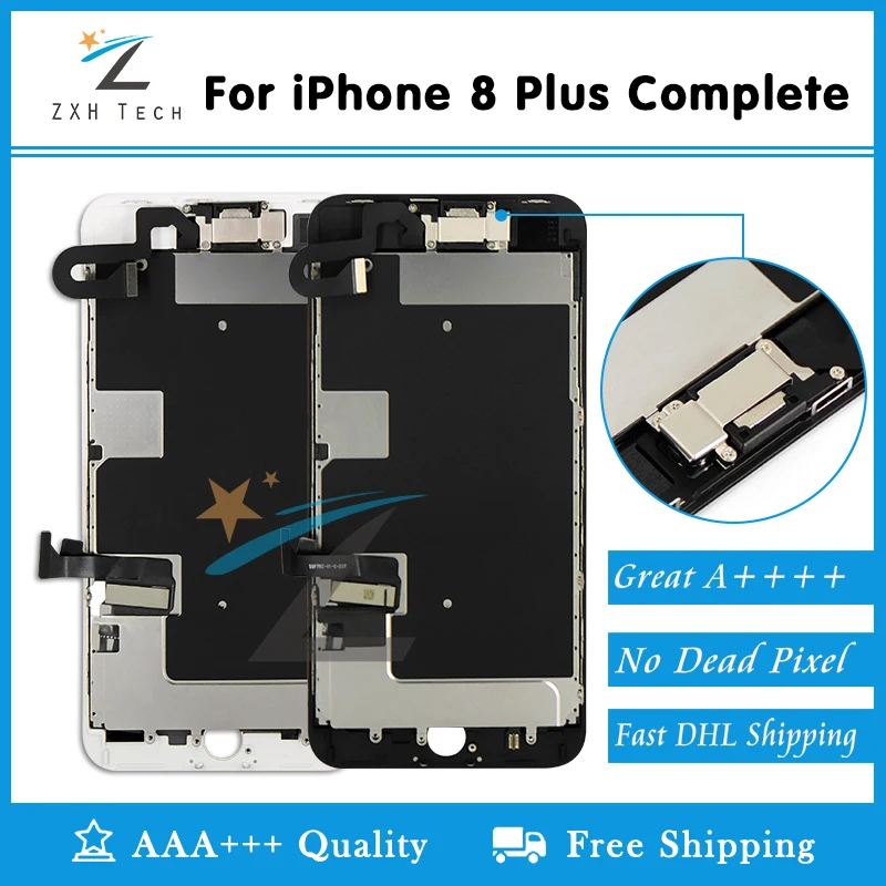 5 шт./лот доставка DHL мобильный телефон ЖК дисплей для iPhone 8 /8 plus сенсорный 3D экран