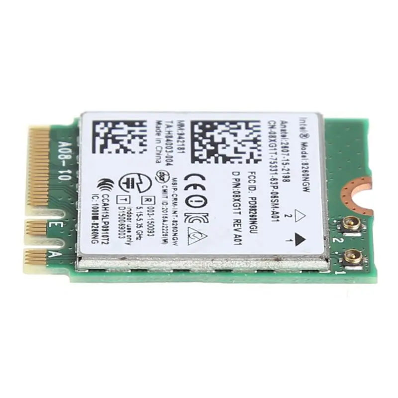 1 шт. Двухдиапазонная 867 м 2 4 + 5G Bluetooth V4.2 беспроводная Wifi WLAN карта для Intel 8260 8260NGW AC DELL