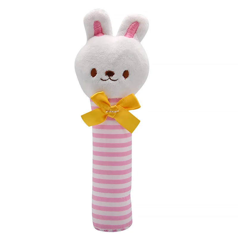 Rabbit A Детские погремушки-мобильные телефоны милые детские игрушки Мультяшные животные ручной Колокольчик погремушка мягкий малыш Oyuncak плюшевые игрушки Bebe 0-12 месяцев - Цвет: Rabbit A