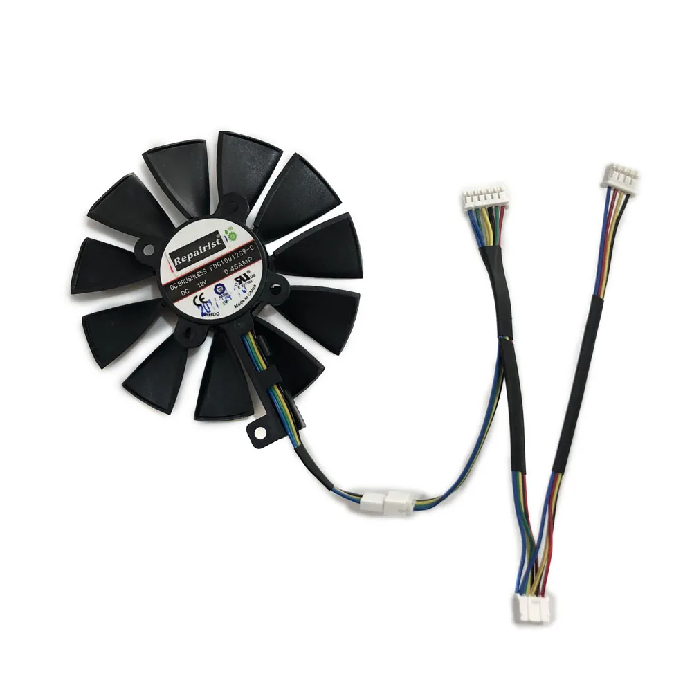 FDC10U12S9 C VGA GTX1080TI GTX1070TI графика кулер вентилятор для ASUS GTX 1080TI/980Ti 1070TI/1060 карты