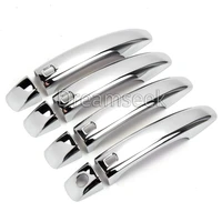 door handle cover for audi a4 b8 s4 a5 2008 2011 q5 2009 2013 with smart key hole abs chrome molding trim bezel