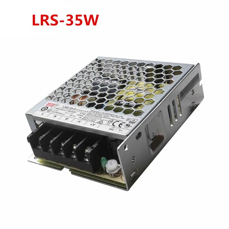 Источник питания MEANWELL LRS 35 5 в 12 В 24 48 meanwell Вт с одним выходом импульсный источник
