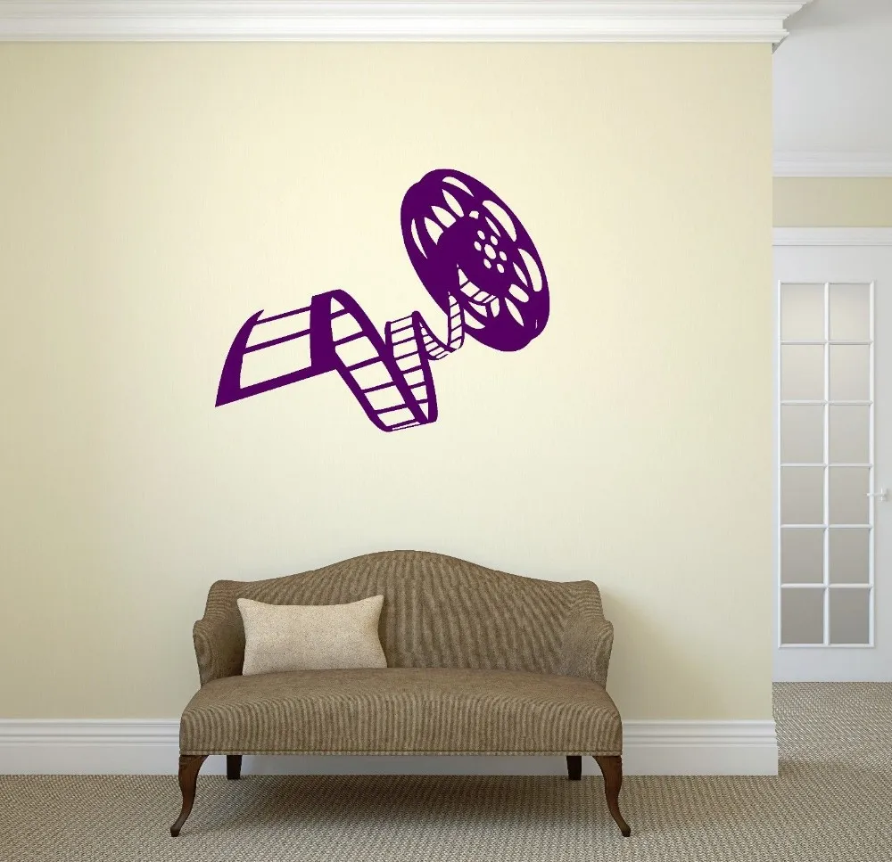 Виниловая пленка для кино Настенная Наклейка с катушкой кинотеатра декор