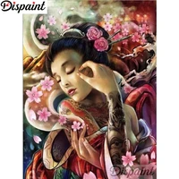 dispaint full squareround drill 5d diy diamond painting flower beauty 3d embroidery cross stitch home decor gift a18406