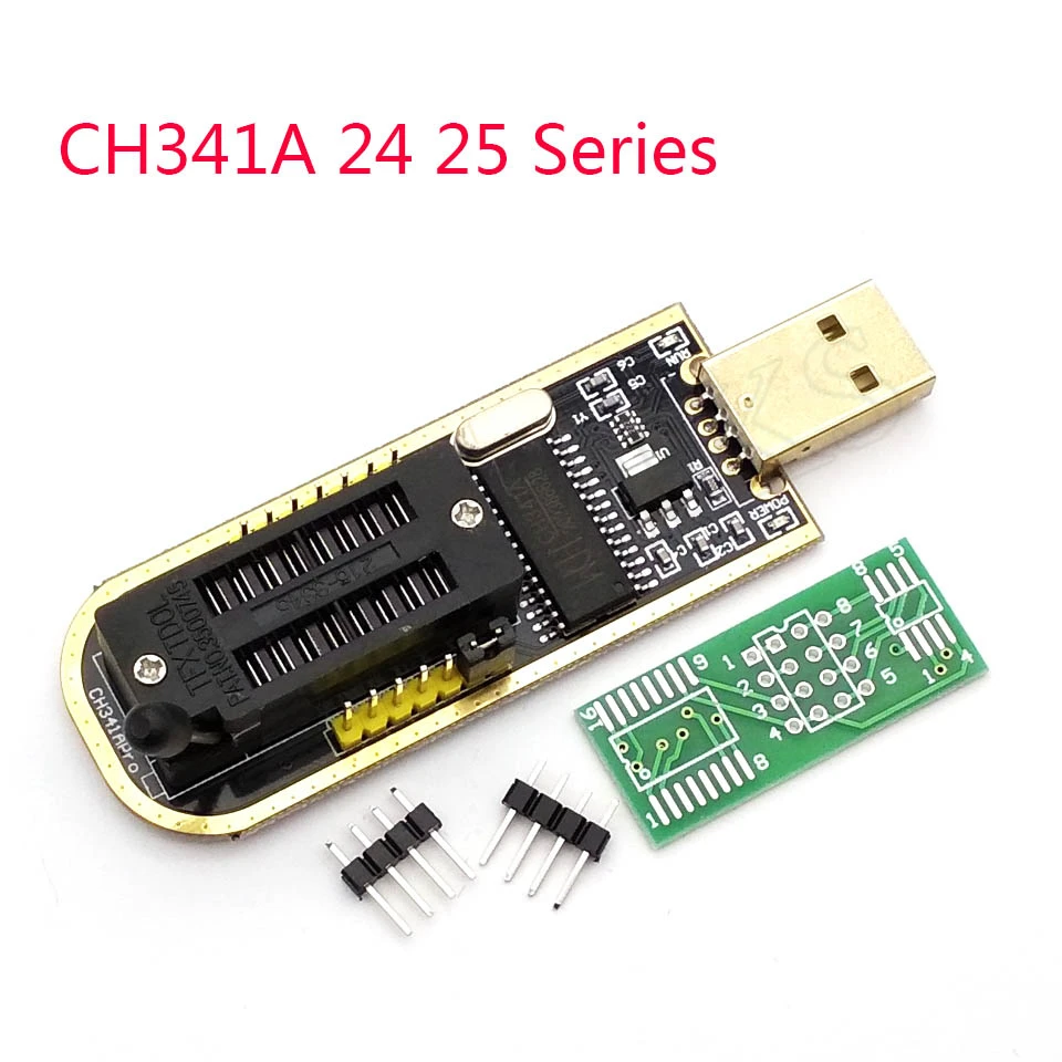 USB-программатор CH341A 24 25 серия EEPROM Flash BIOS с программным обеспечением и Драйвером |