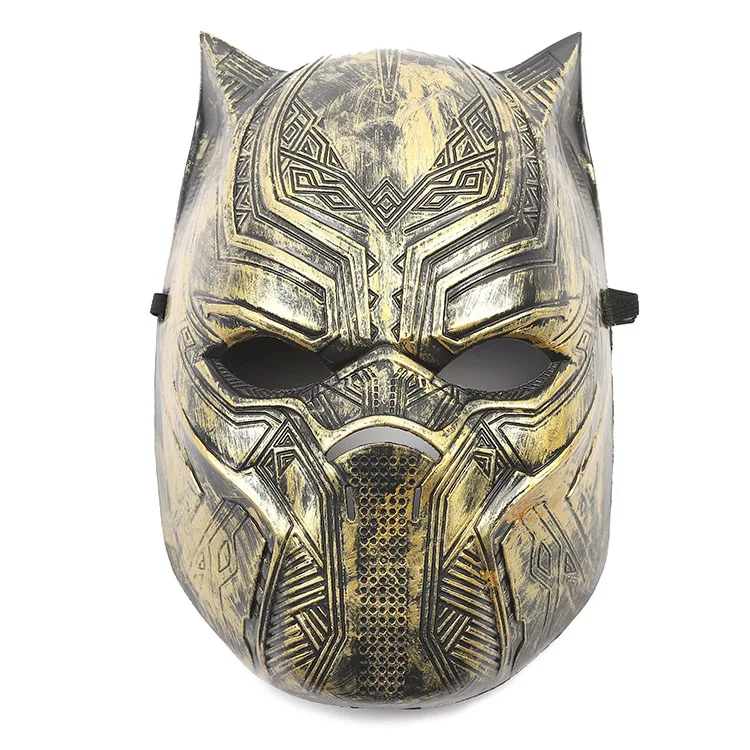 mask-gold17x25cm Новинка, сексуальный женский костюм, Черная пантера, комплект одежды, Мстители, взрослые костюмы на Хэллоуин, фантазия, комплект одежды для взрослых - Цвет: mask-gold17x25cm