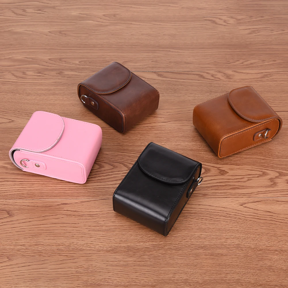 Водонепроницаемый Винтажный чехол из искусственной кожи с ремешком для камеры