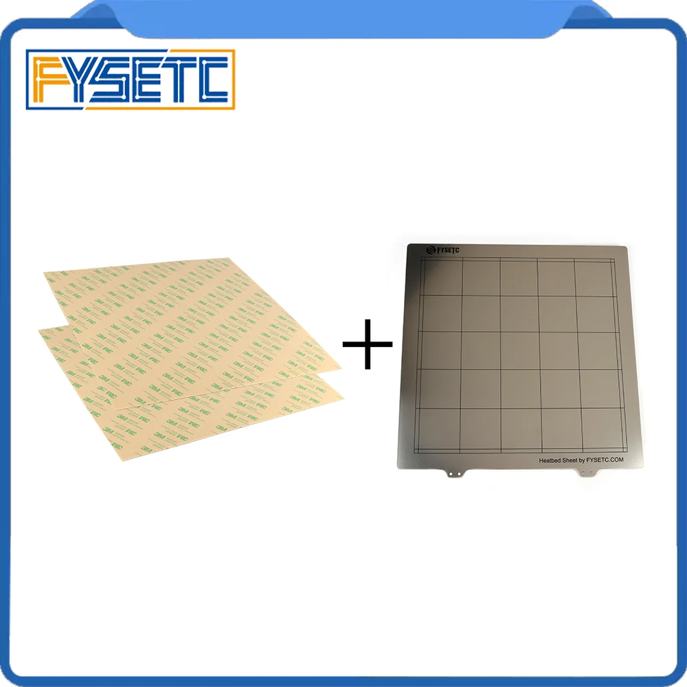 

300x300mm Spring Steel Sheet Heat Bed Platform 3D Printer Printing Build Plate + 2pcs PEI Sheet For TEVO Tornado Lulzbot Taz6