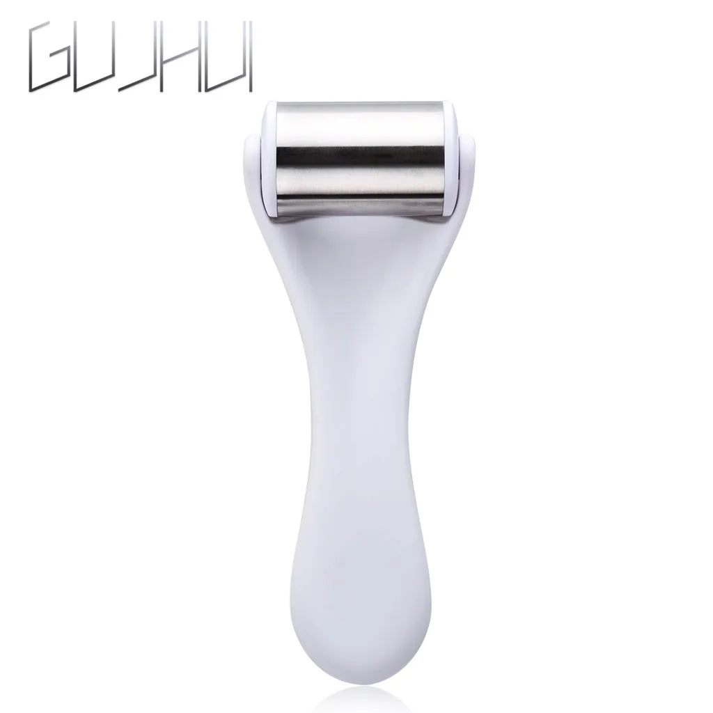 Розовый КВАРЦЕВЫЙ ролик для похудения массажер лица подтягивающий инструмент