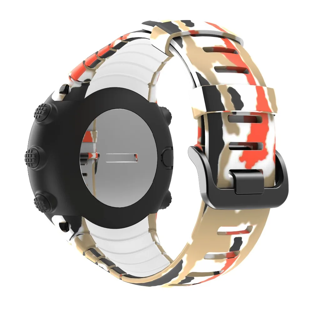 Силиконовый ремешок для наручных часов спортивный Suunto Core сменный брендовый