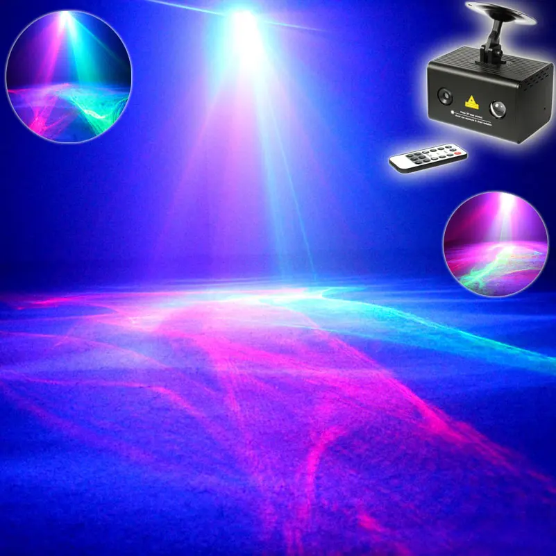 ESHINY MINI R&G Laser Pattern Aurora Water Galaxy Sky Effect Full Color RGB LED DJ Home Party Xmas Bar Dance Effect Light N75T34