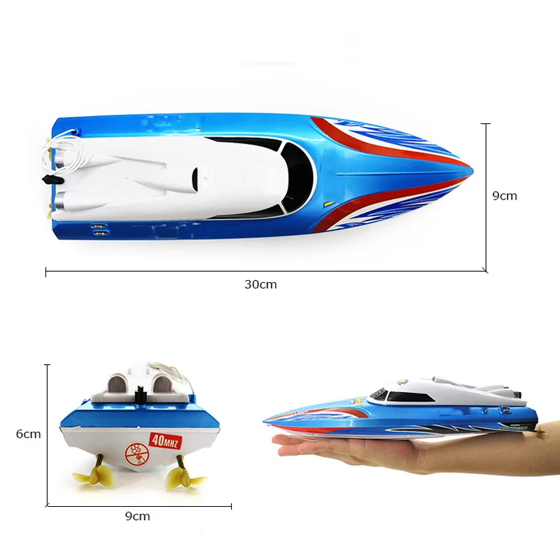 

40MHZ Mini Infrared Remote Electric Remote Control Boat Submarine Model Children's Toy Competitive Boat Remote Control Speedboat