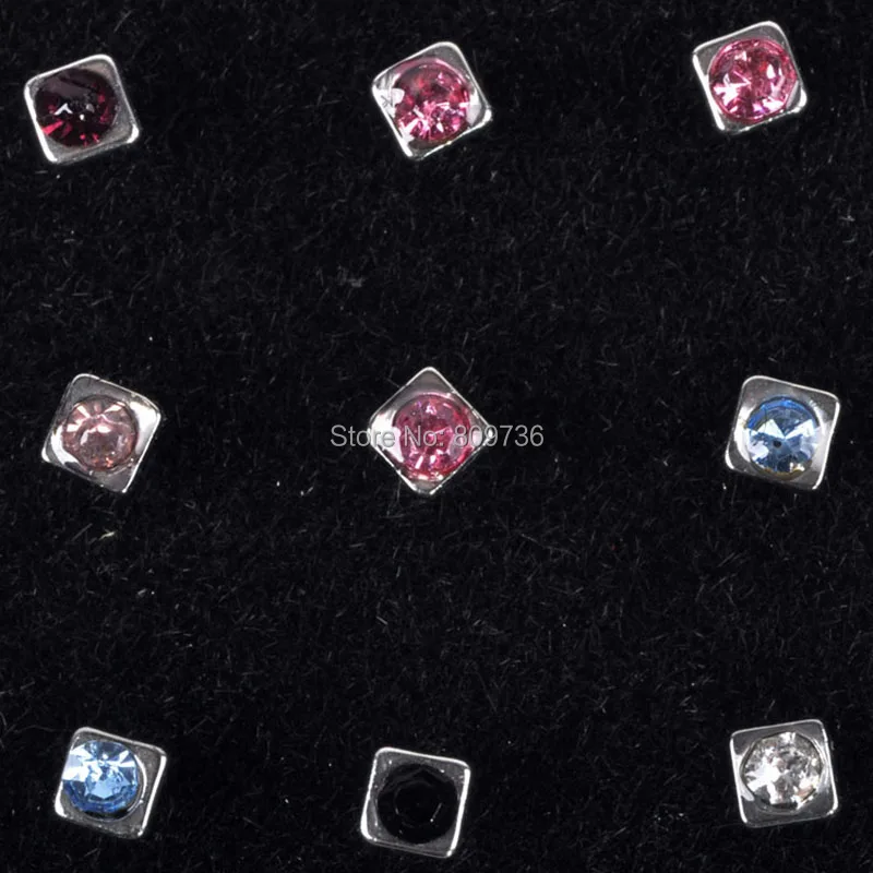 24 шт. крест сердце нос кольцо ювелирное изделие пусеты нержавеющая сталь 316L