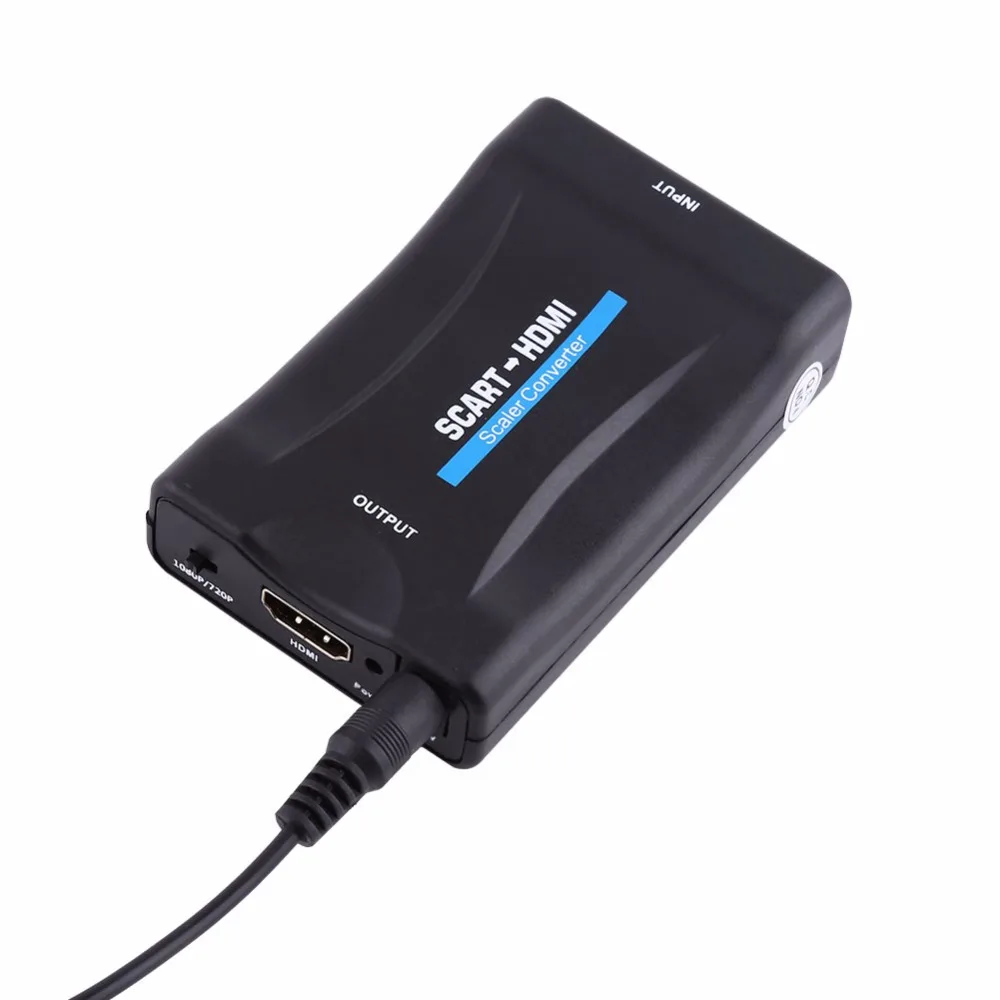 Scart К HDMI аудио видео конвертер скалер адаптер 720P 1080P с USB кабелем для смартфонов
