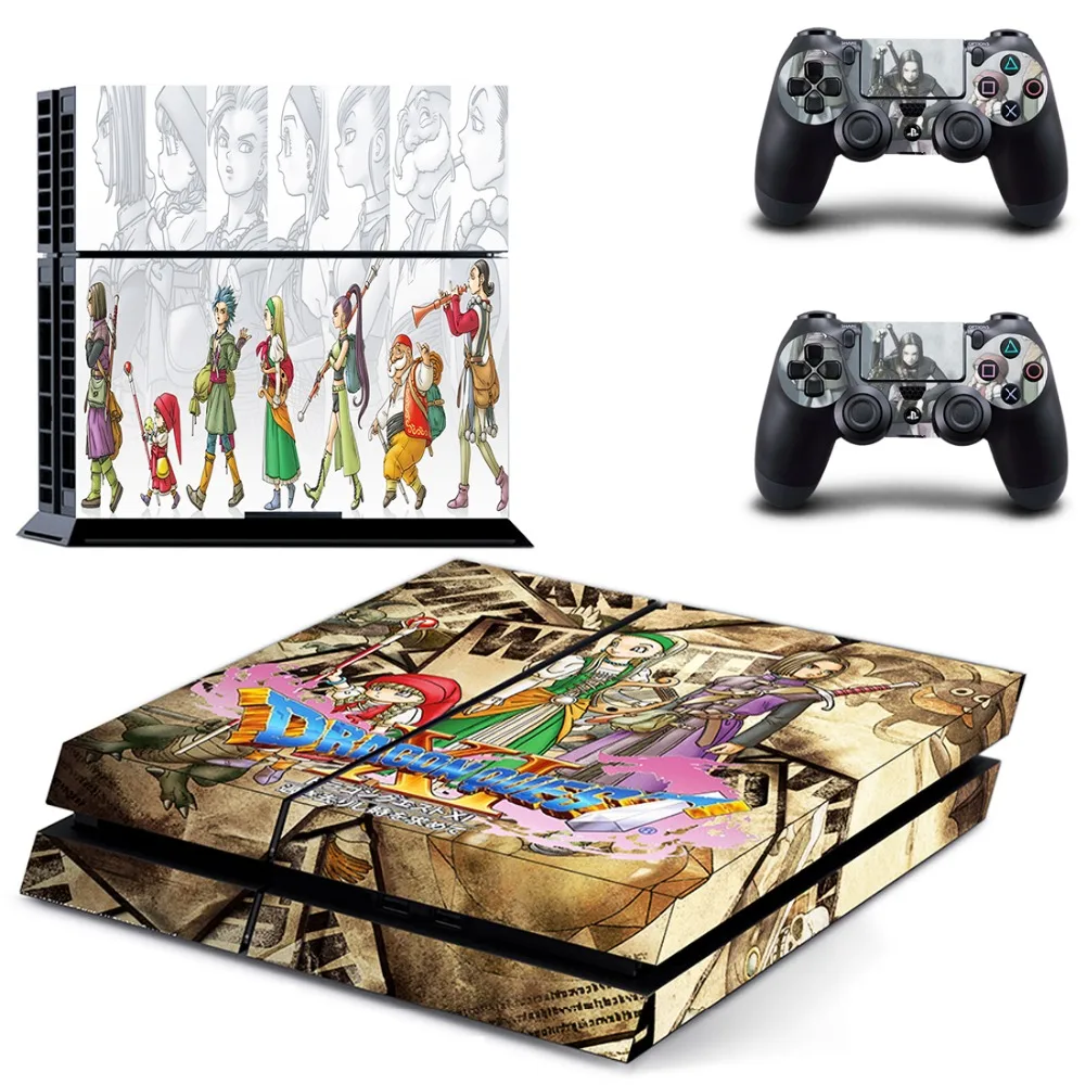 Наклейка на кожу PS4 Dragon Quest Виниловая наклейка для консоли Sony Playstation 4 и 2