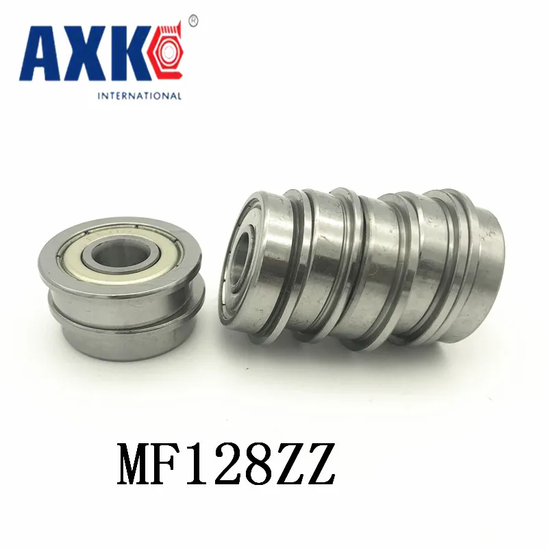 Axk Mf128zz подшипник Abec 5 (10 шт.) 8*12*3 мм Миниатюрный фланцевый Mf128z шарикоподшипники Mf128