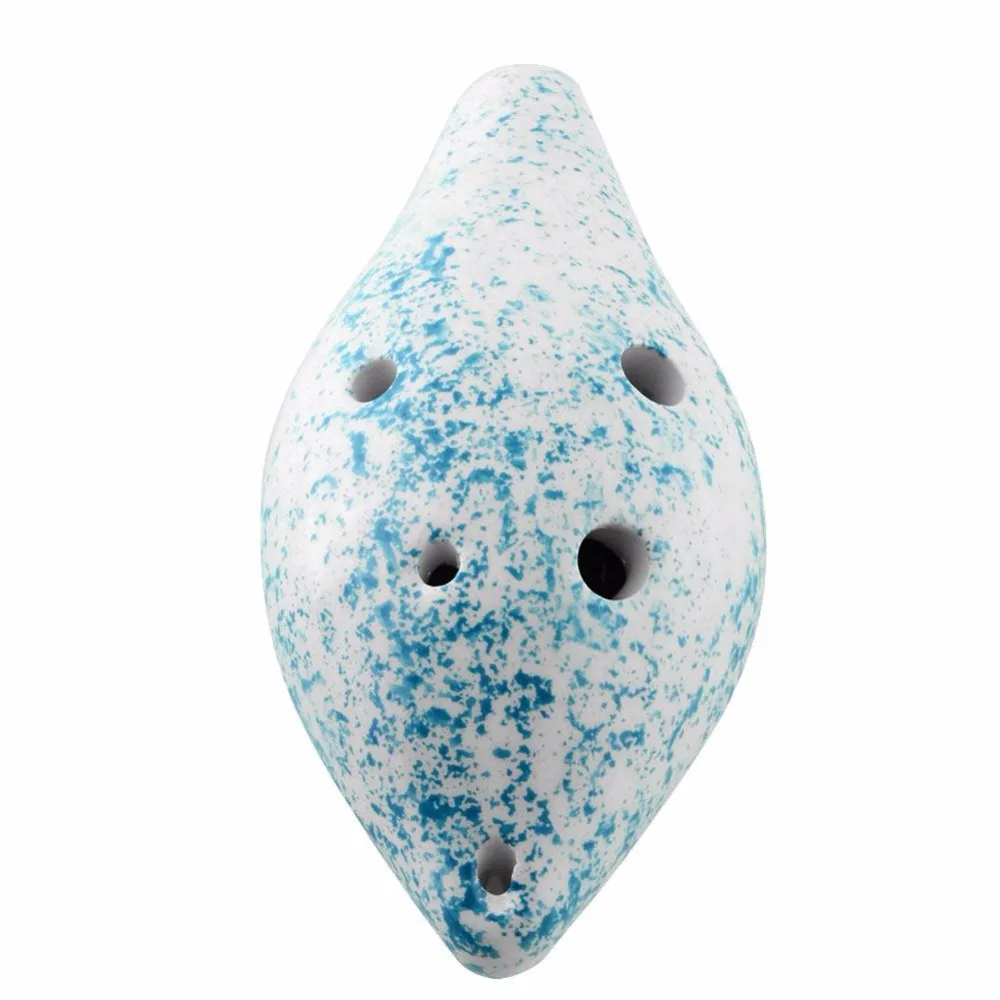 Керамический музыкальный инструмент окарина с 6 отверстиями речная Улитка