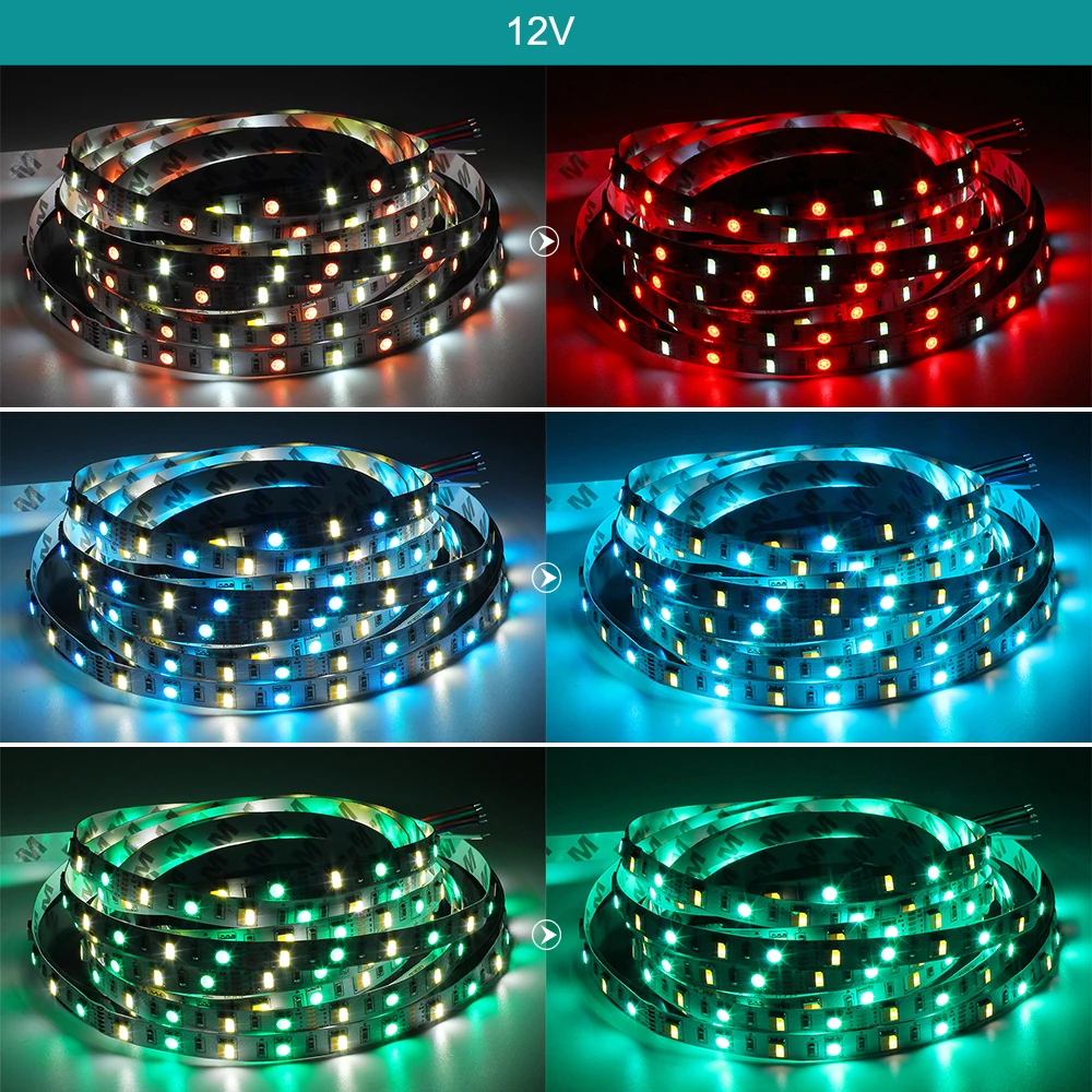 Светодиодная лента 5050 RGB + CCT с Wifi контроллером набор 12V Гибкая полоса светодиодный