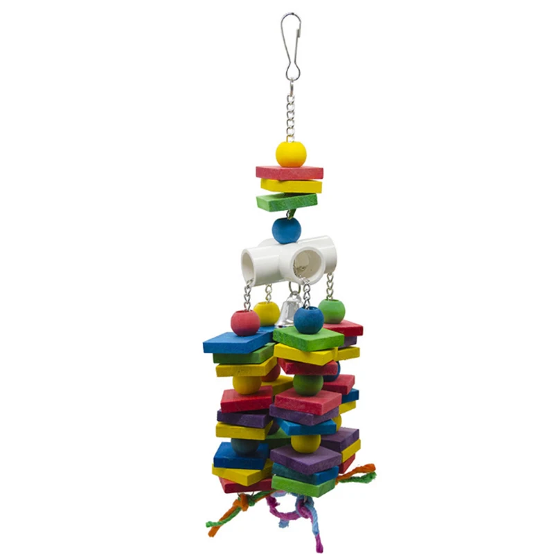 

Wooden beads wooden blocks Parrot Toys Pet Bird Chew Toy Funny Swing Toys Hanging Ladder Climbing Toys For Bird Pet Bird Parrot