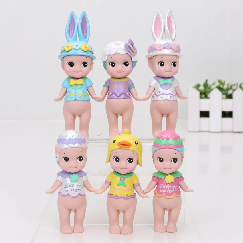 12 шт./лот 8 см Sonny Angel Пасхальная Рождественская серия ПВХ фигурки модели игрушек