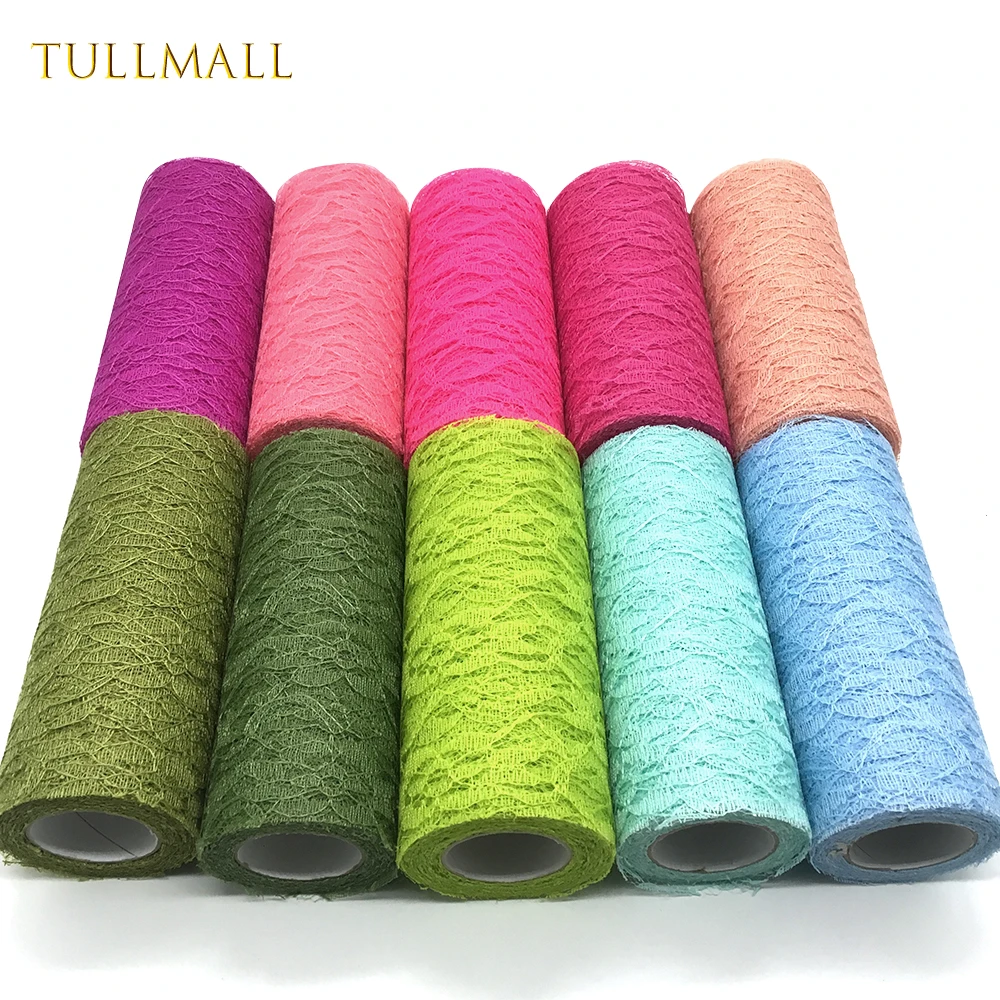 TULLMALL 9 метров тюль рулон 15 см сетка кружево ткань лента юбка пачка стул пояс бант
