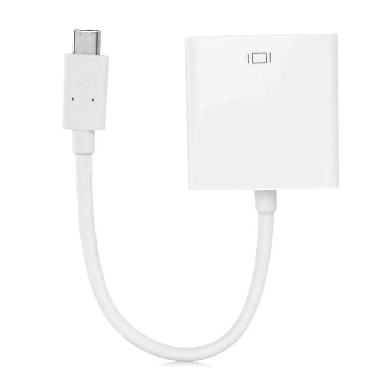 Новый стиль USB3.1 Male Type C к DVI Female адаптер дисплея поддержка 1080P видео для Apple Macbook Air Pro