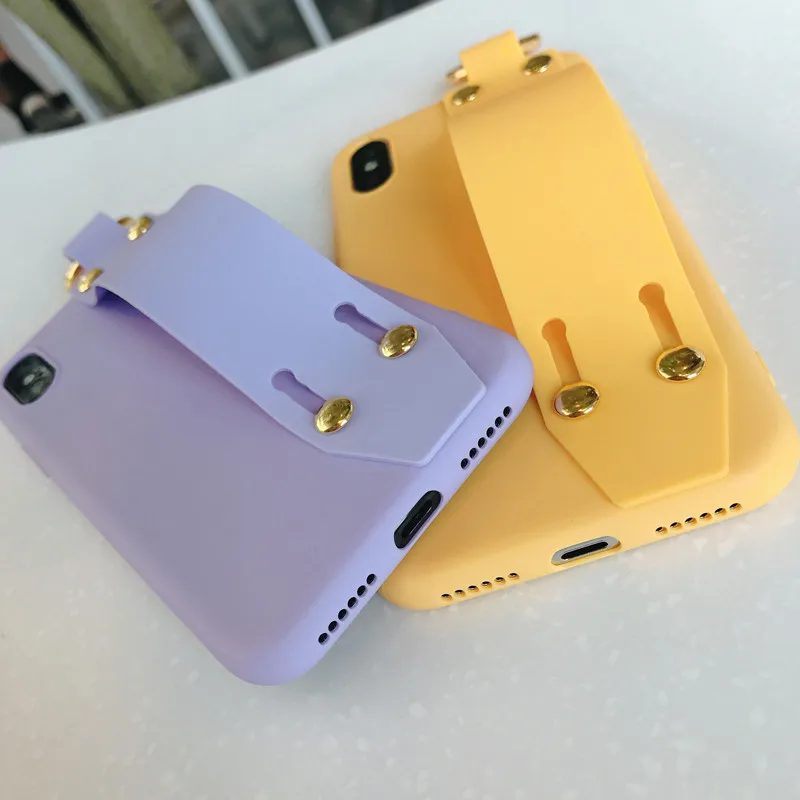 Чехол для телефона LUDI с ремешком на запястье iPhone 7 чехол X 6 6S 8 Plus мягкие