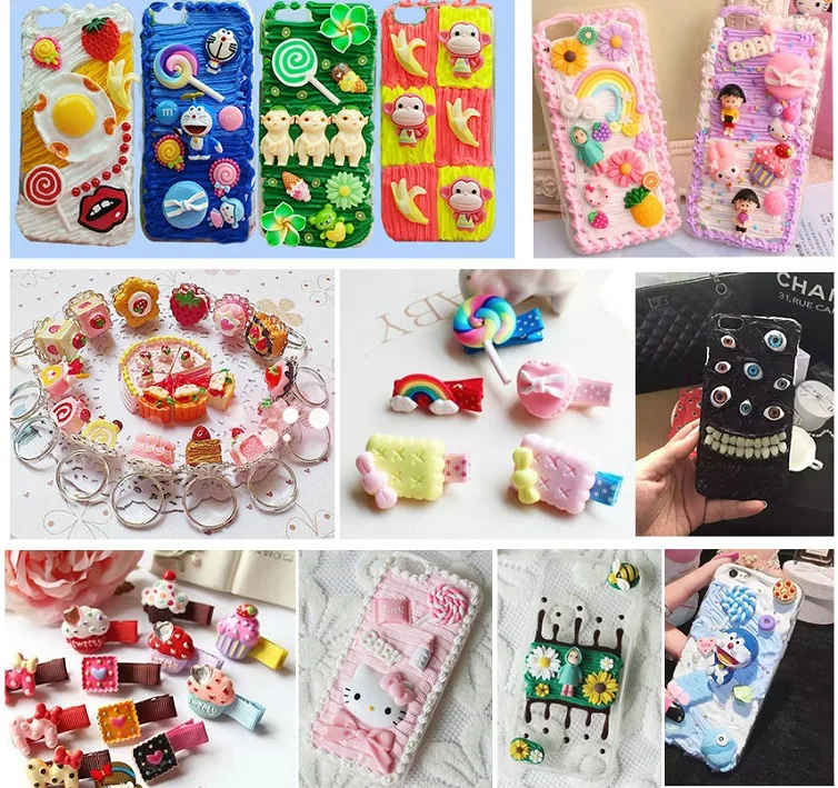 10 шт./лот Мини DIY смола единорог наполнитель прозрачные клейкие аксессуары поставка для детей Lizun Единорог кукла Фигурка Модель Игрушка Декор
