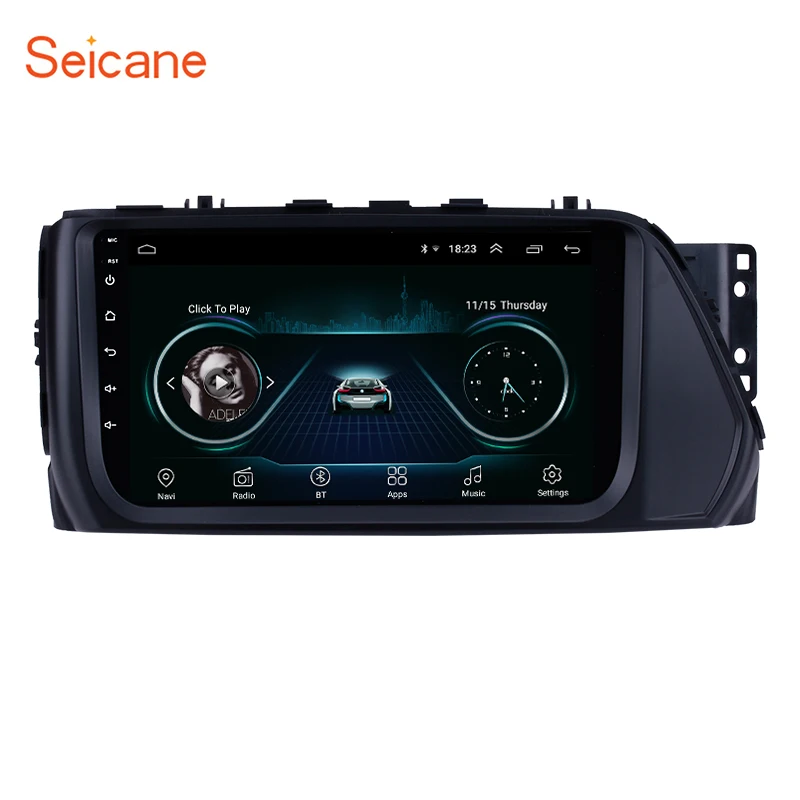 

Seicane 9 дюймов Android 8,1 автомобильный мультимедийный плеер для Hyundai VERNA 2017 Bluetooth радио с GPS Wifi Mirror Link USB SWC DVR