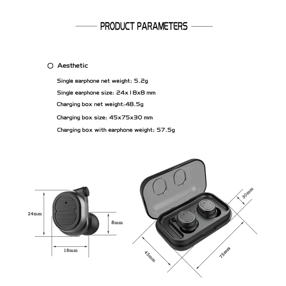 Оригинальные Водонепроницаемые беспроводные наушники Bluetooth 5 0 с сенсорным