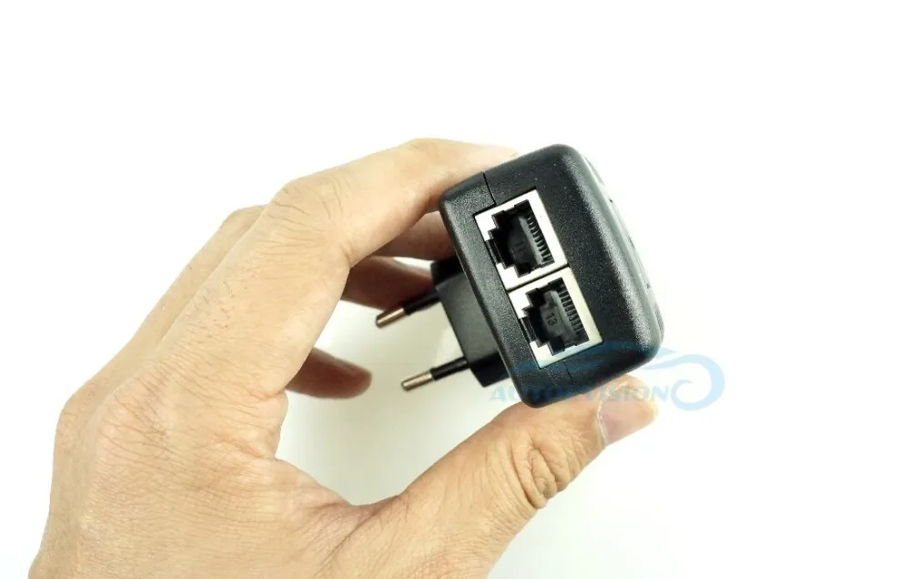 CCTV видеонаблюдения 48 В 0.5A 24 Вт POE настенный разъем инжектор Ethernet адаптер IP камера