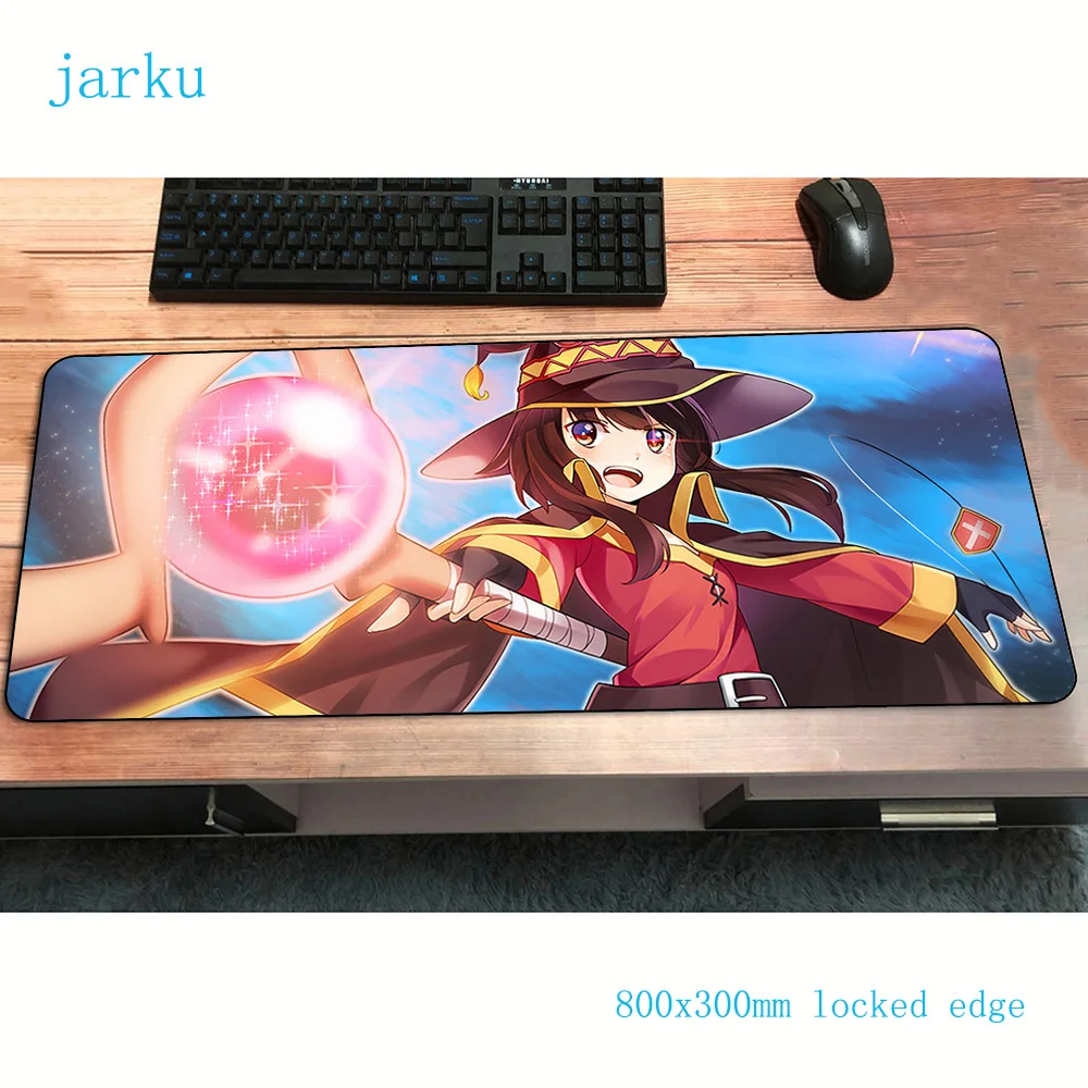 Красивый игровой коврик для мыши megumin 800x300x2 мм нетбука на стол|Коврики мышей| |