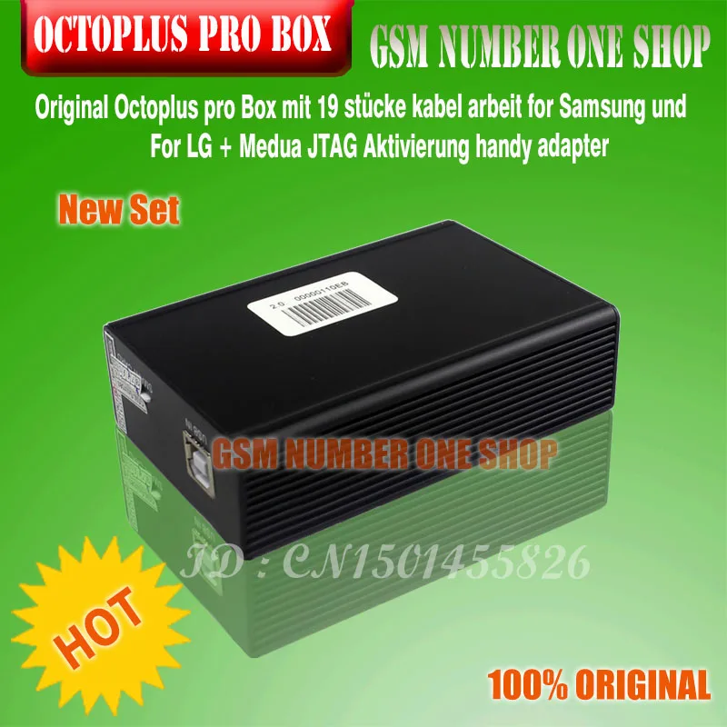 100% оригинальная новая коробка octoplus pro/коробка OCTOPLUS PRO с 19 кабелями для Samsung или LG