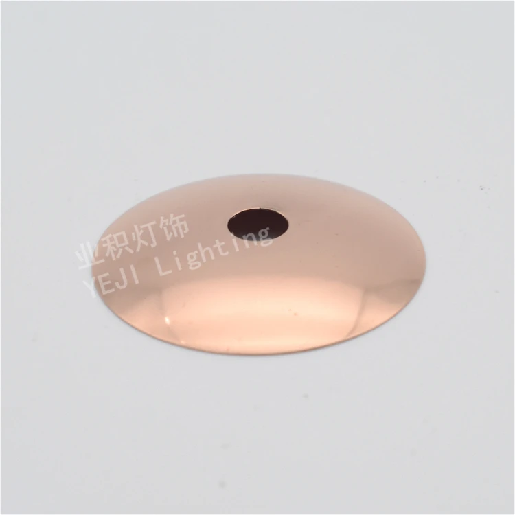 Круглая металлическая крышка для люстры базовый лоток с изогнутым покрытием