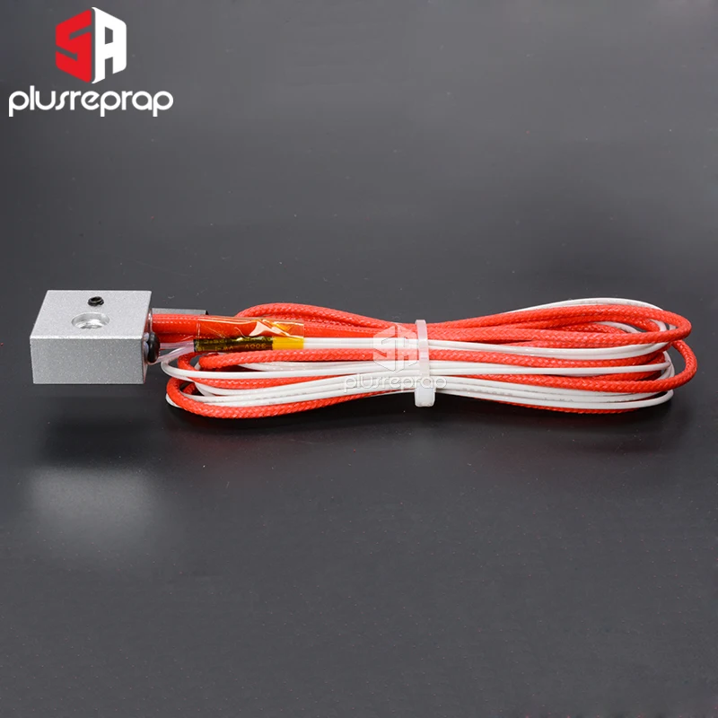 MK8 экструзия V5 J head Hotend нагревательный алюминиевый блок 20x20x10 мм с термистором