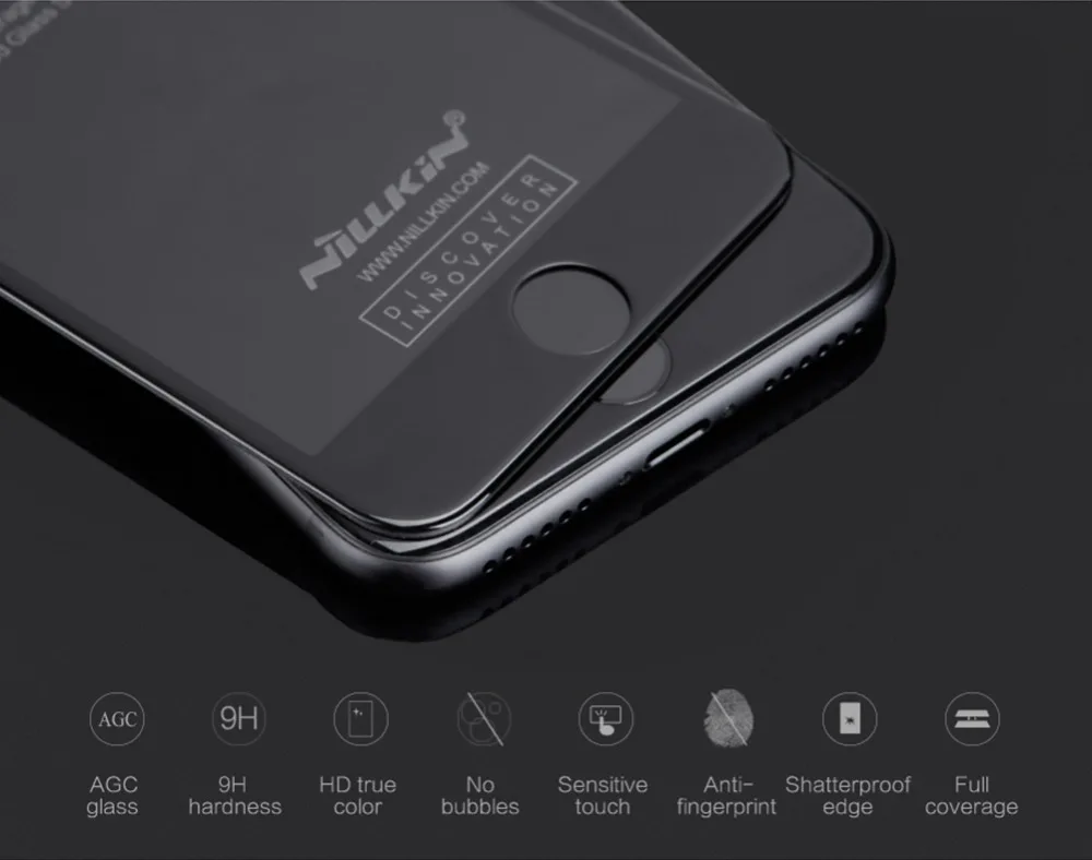 NILLKIN Удивительный 3D протектор экрана для apple iphone 7 8 телефон противоударное