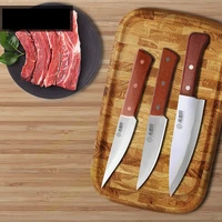 wooden handle professional boning knives slaughter house butcher tool sheep cattle bleeding knife eviscerating bone meat knife