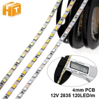 4mm narrow width dc12v led strip 2835 120ledm 5 meters flexible strip light whitewarm whitebluegreenred no waterproof strip