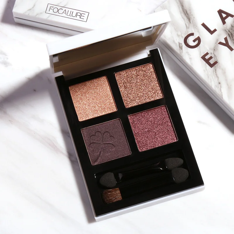 FOCALLURE новая палитра теней для век Glam Eyes shadow профессиональная высококачественная блестящая палитра теней для век