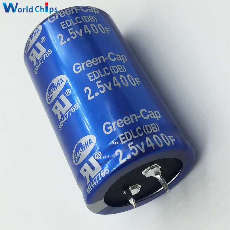 2 5 V 400F 60*35mm 2.5V400F 60x35mm супер фарад конденсатор низкая ESR высокая частота Ultracapacitor