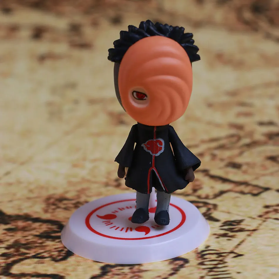 

6Pcs Anime Naruto Uchiha Sasuke Hatake Kakashi Akatsuki Gaara Action Figure Collection Artworks Plastic Figura