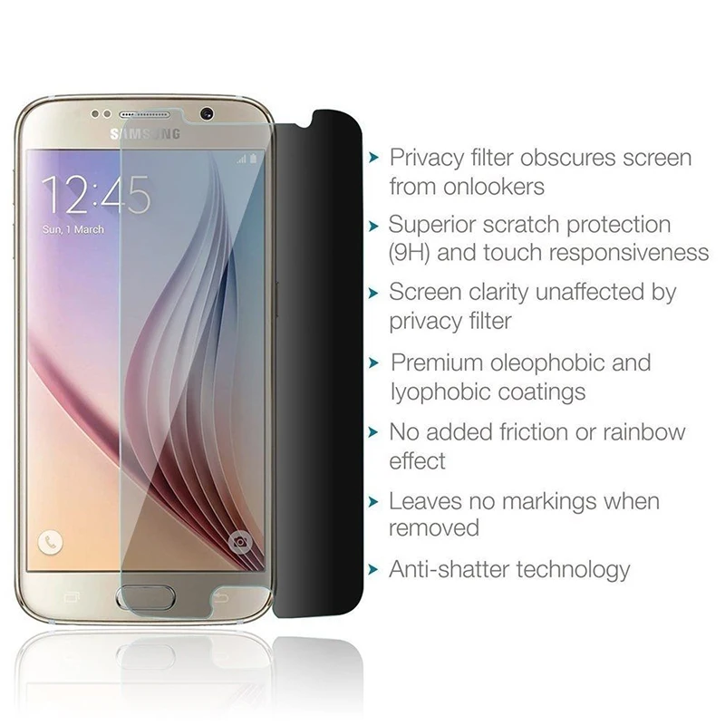 Защита экрана из закаленного стекла премиум класса для samsung Galaxy S7 S6 S5 S4 Защитная