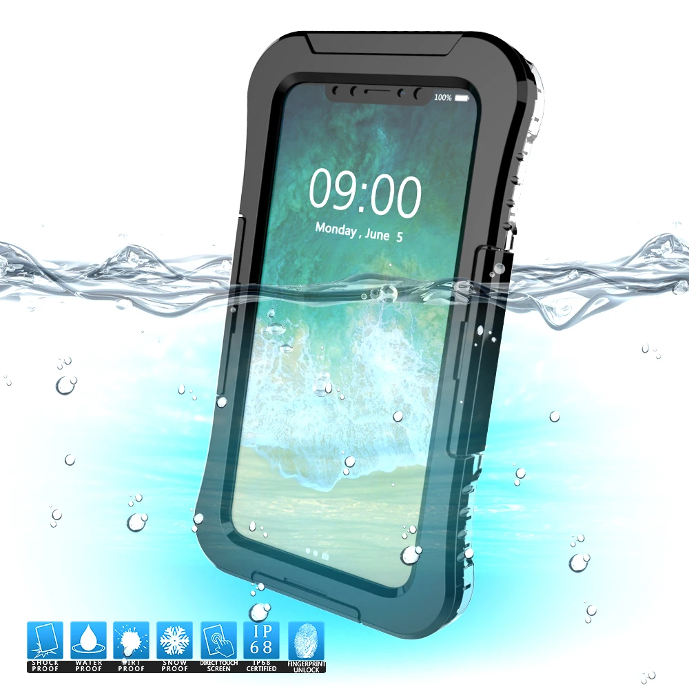 IP68 Водонепроницаемый чехол для iPhone X XR XS Max 8 7 Plus 6 6S 5 5S SE чехол для телефона водонепроницаемый чехол для iPhone 11 Pro Max