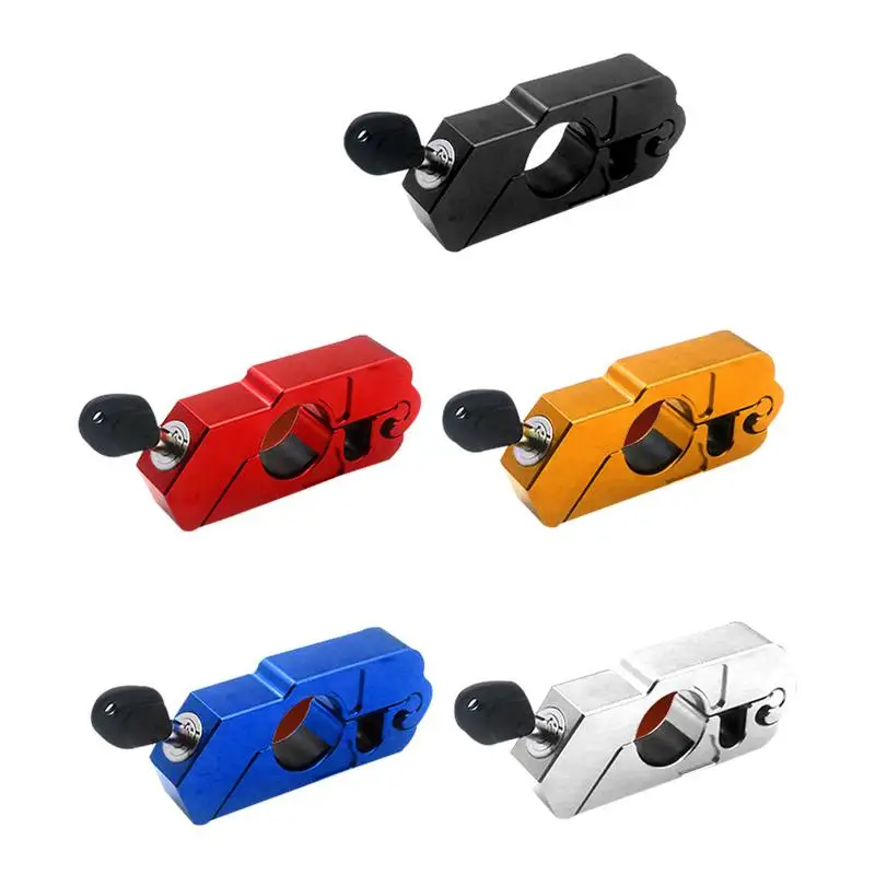 

CNC Aluminum Handle Grip Security Safety Locks Handlebar Handset Brake Lever Lock Fit Scooters ATV Motorcycles Dirt Street Bikes