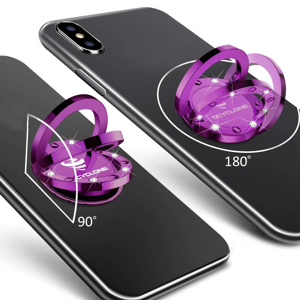 Чехол для телефона с кольцом-держателем металлический поворотом на 360 градусов |