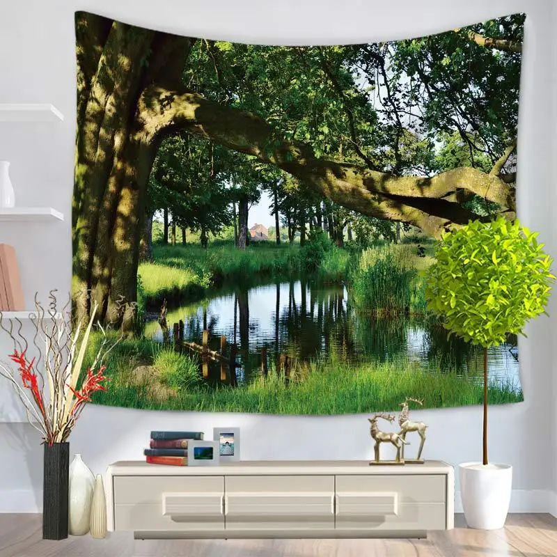 Индийские растения гобелен Настенное подвесное одеяло индивидуальный кемпинг