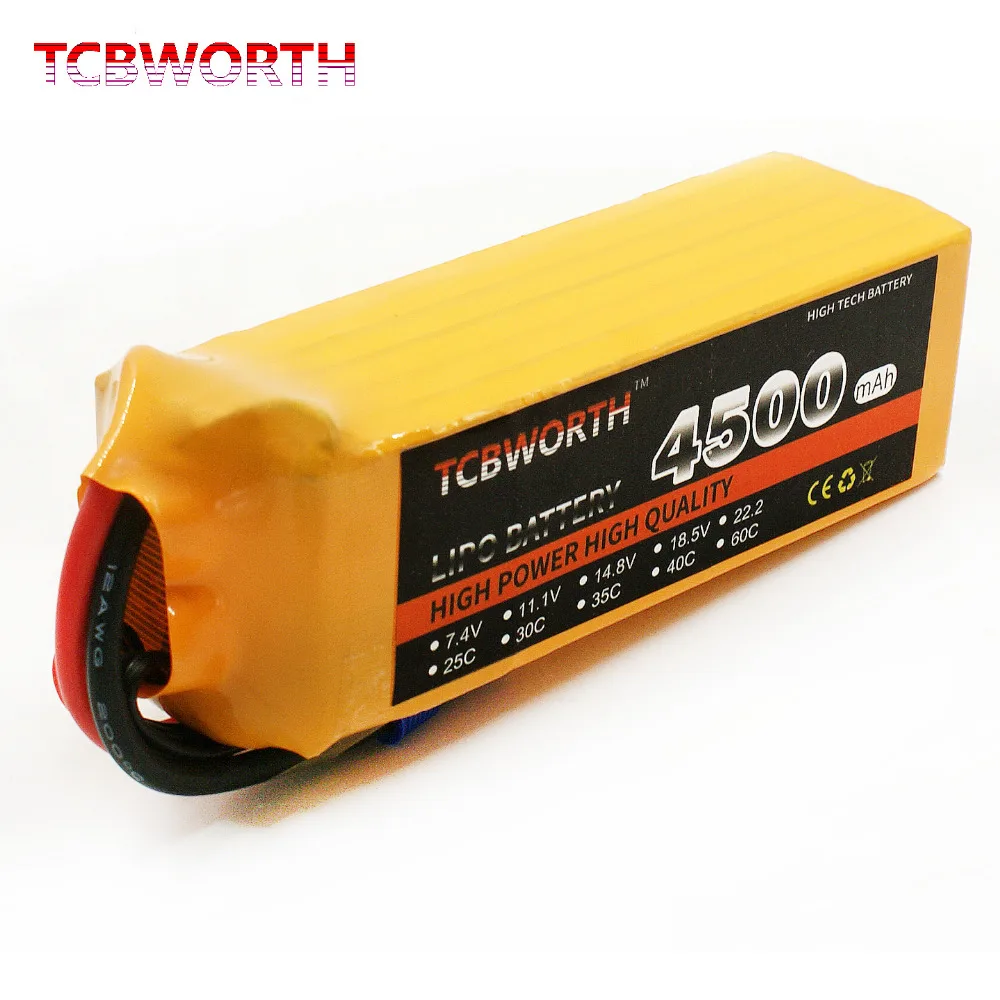 Аккумулятор LiPo TCBWORTH 22 2 в 4500 мАч 30C 6S для радиоуправляемых самолетов вертолетов