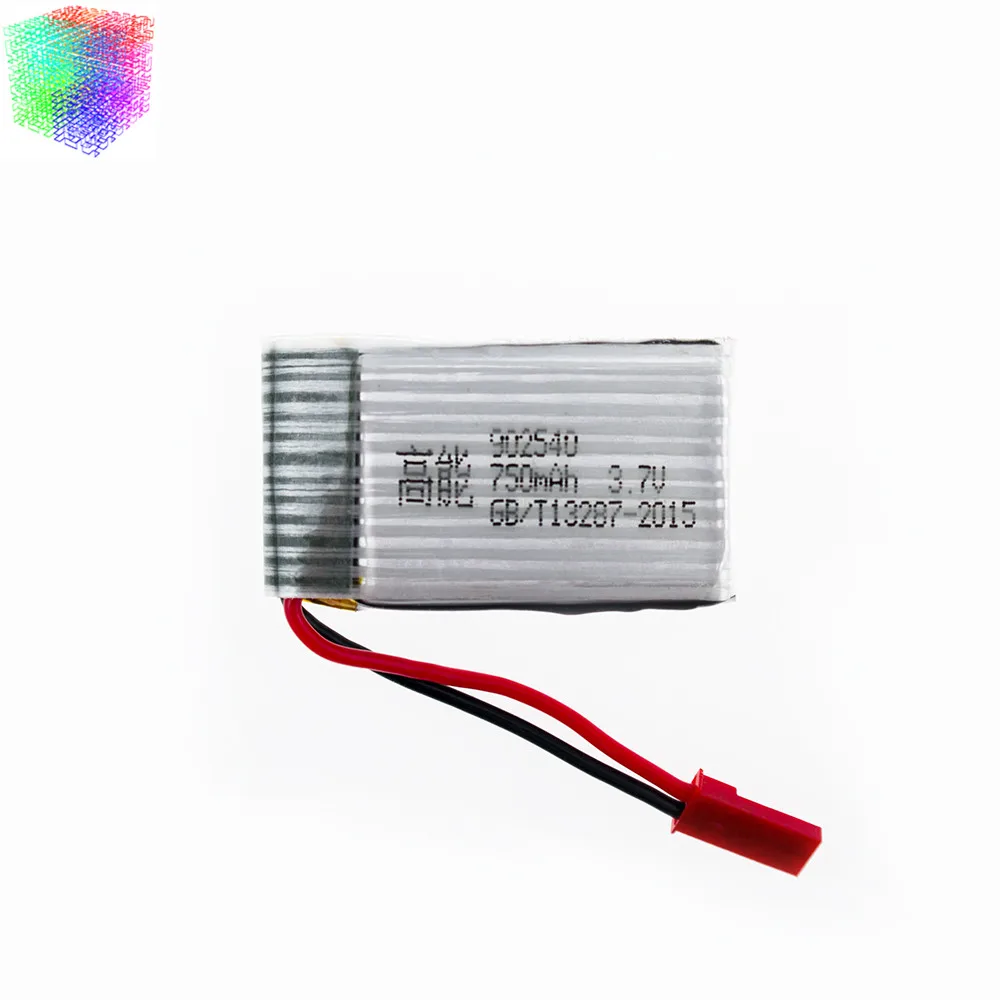 MJX X400 3.7V 750mAh lipo battery 5pcs with cable for X800 X300C lithium batteries rc Helicopters Airplanes drone parts | Игрушки и