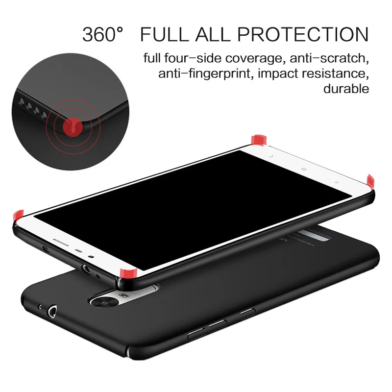 Msvii For Xiaomi Redmi Note 3 Case PC Luxury Simple Protection xiomi Pro prime global Back Cover Note3 |